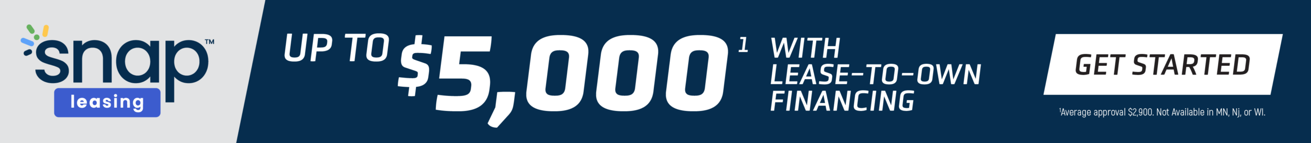 Lease Up to $5000 with Snap